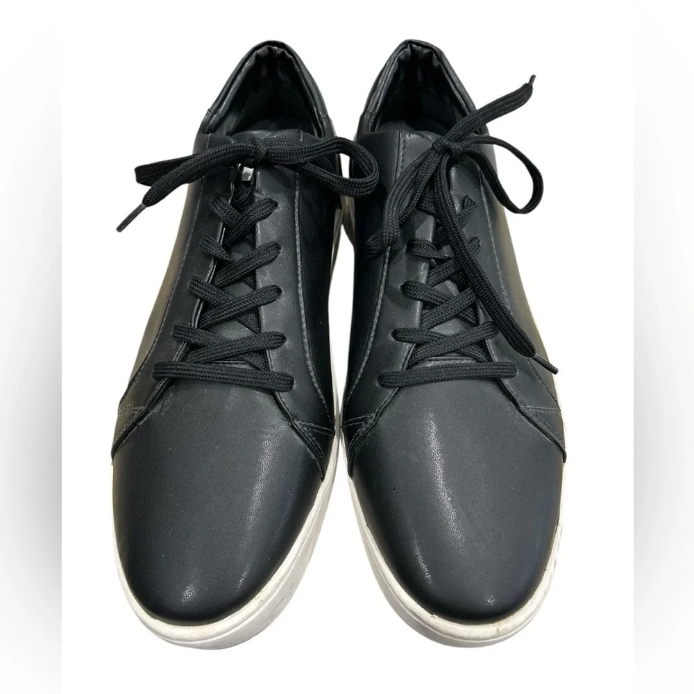 Thousand Fell Men's Lace Up Sustainable Bio Minimalist Sneakers in Black - 12